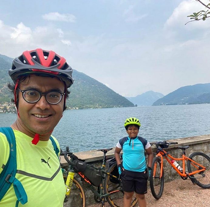 Father And Son Cycle 1000km To Help Children In Distress In India
